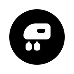mixer glyph circular icon