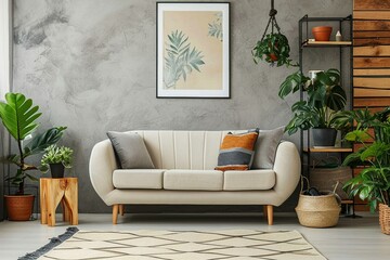 guest living room interior design with sofa