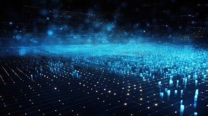 Technology Particle in the structure of IT data processing Background