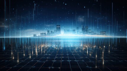 Technology Particle in the structure of IT data processing Background