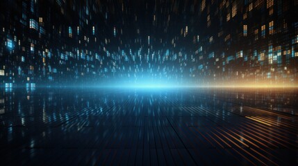 Technology Particle in the structure of IT data processing Background