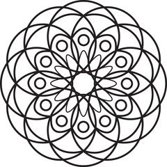 Mandala art,Simple Mandala.Luxury Mandala