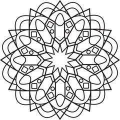 Mandala art,Simple Mandala.Luxury Mandala