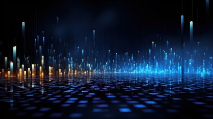 Technology Particle in the structure of IT data processing Background