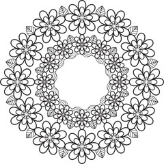 Mandala art,Simple Mandala.Luxury Mandala