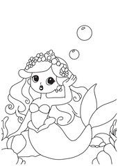 Cute princess gesture hand coloring page education 