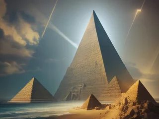 Foto op Canvas pyramids of giza © andre