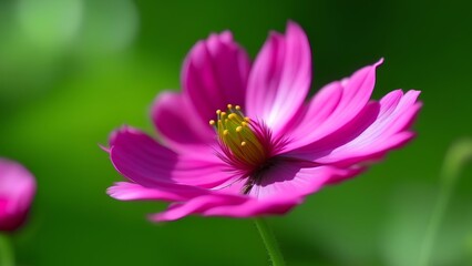 bee on pink flower