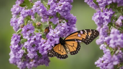 Obraz premium butterfly on flower