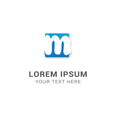 business logo, templet, initial letter M, contemporary design.