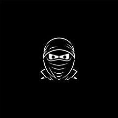 Ninja logo design vector illustration