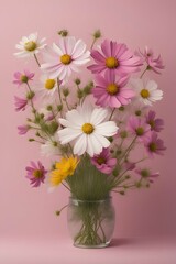 bouquet of flowers in vase