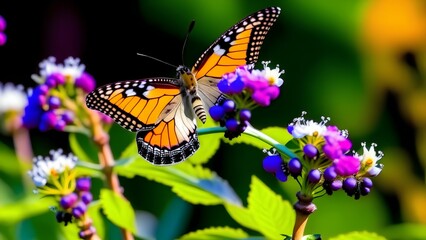 Obraz premium butterfly on a flower