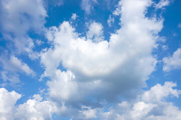 Blue sky with clouds background, Beautiful Amazing shape2