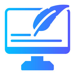 computer gradient icon