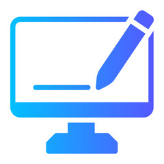 Obraz premium computer gradient icon