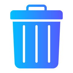 trash gradient icon