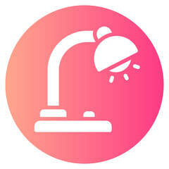 Fototapeta premium lamp gradient icon