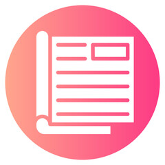 magazine gradient icon