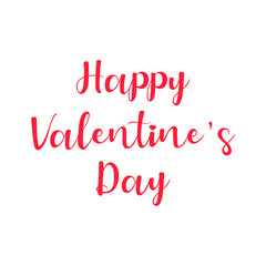 Vector happy valentines day lettering hand drawn inscription