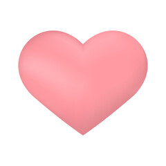 Vector heart illustration on white background