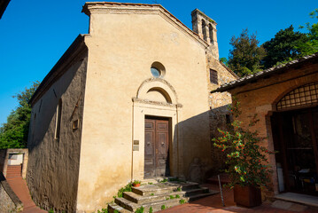 Fototapeta na wymiar Quercecchio Church - San Gimignano - Italy