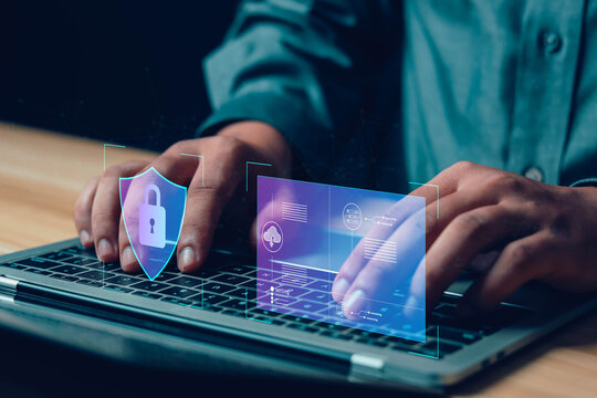 cybersecurity concept, user privacy security, and encryption secure internet Data protection concept. access Future technology and cybernetics, screen padlock. technology, privacy,	
