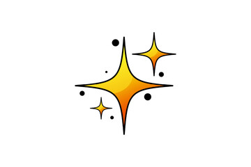 Star Highlight Note Sticker Design