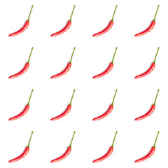 Seamless pattern with chilli pepper. Abstract background