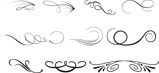 calligraphic decorative element