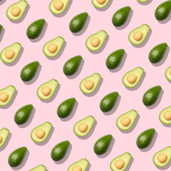 Pattern with avocado. Abstract background