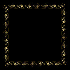 Vector elegant background with a decorative gold border