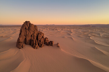 sunrise in the desert