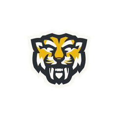 tiger mascot vector logo design