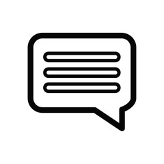 vector illustration of speech bubble