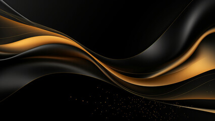 black and gold abstract background 