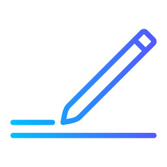 pencil gradient icon