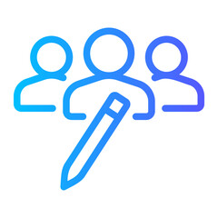 users gradient icon