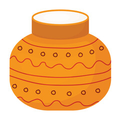 Indian furniture vector illustration design from earthenware