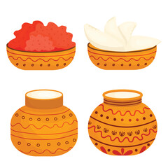 Indian furniture vector illustration design from earthenware