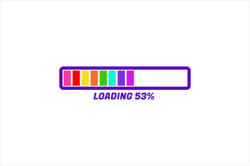 Loading Progress Bar Sticker Design