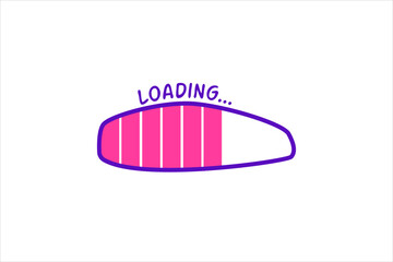 Loading Progress Bar Sticker Design