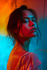 Fashion Portrait of Beautiful Woman