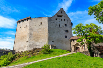 Fototapeta na wymiar Gutenberg Castle in town of Balzers, Liechtenstein