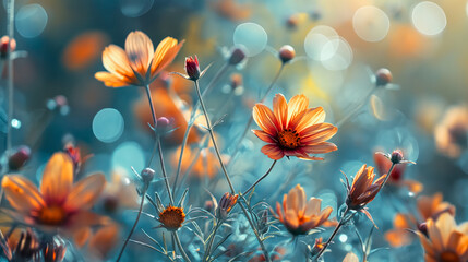 Beautiful Flowers Abstract Background