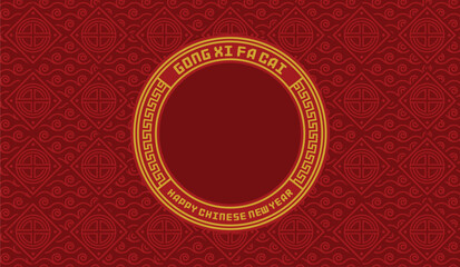 Chinese new year vector illustration background. Happy Chinese New Year celebration. Oriental chinese background, frames of Chinese Style