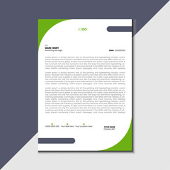  Modern and Minimalist letterhead template design.