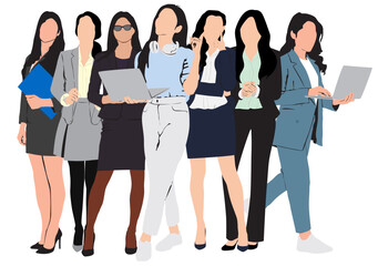Obraz premium group of business women