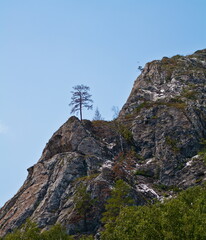 Fototapeta premium rocky mountains Muradymovsky gorge in the Republic of Bashkortostan in the Southern Urals