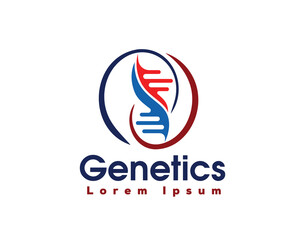 circle genetic collaboration logo icon symbol design template illustration inspiration